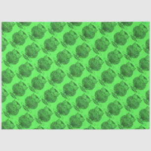 Owl (neon green) - Tissue Paper