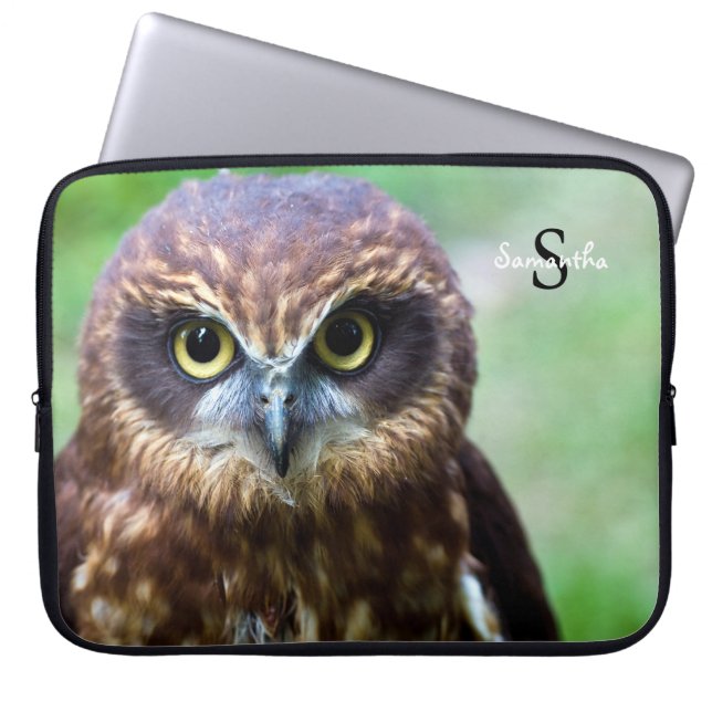 Owl Neoprene laptop sleeve 15" (Front)