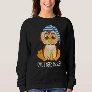 Owl night owl sleeping cap nightgown pyjamas owl sweatshirt