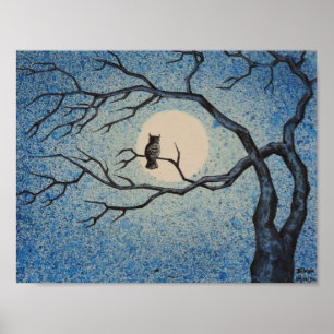 Owl Night-watch Poster