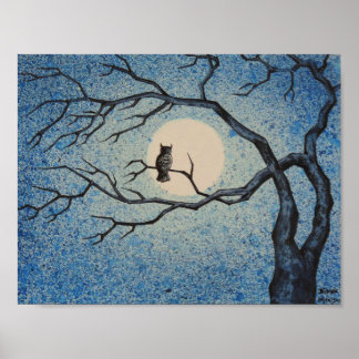 Owl Night-watch Poster