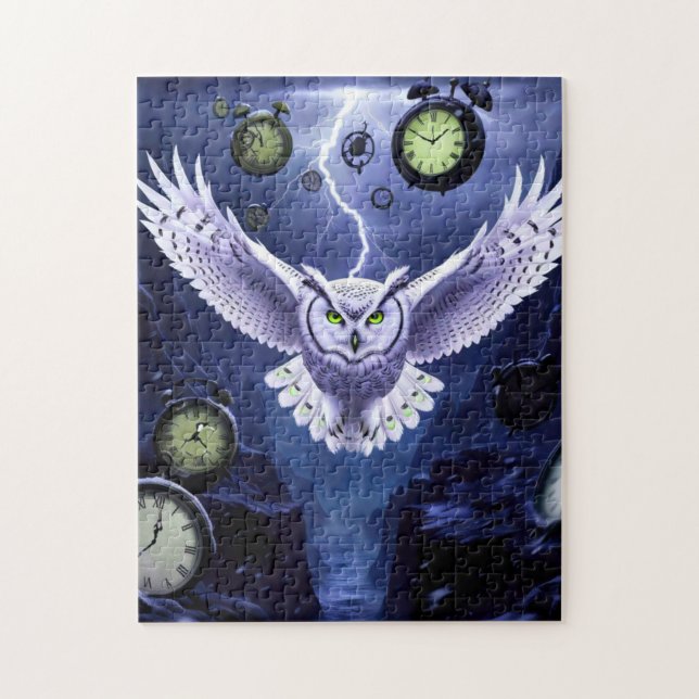 Owl of Time in Chasm Jigsaw Puzzle (Vertical)