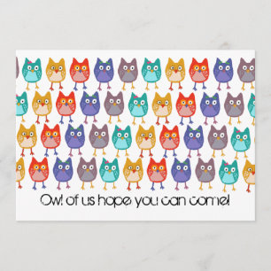 Owl of us invitation