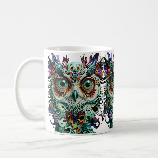 Owl of Wisdom Inspirational coffee mugs (Left)