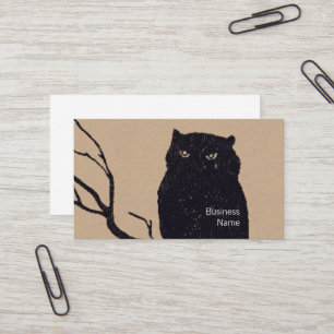 Owl on a Branch Business Card