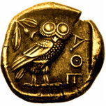Owl on ancient greek coin standing photo sculpture<br><div class="desc">Original - by YANKAdesigns!</div>
