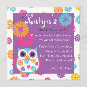 Owl on the Bright Side Invitation