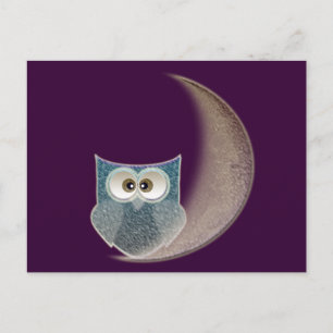 Owl on the Moon Postcard