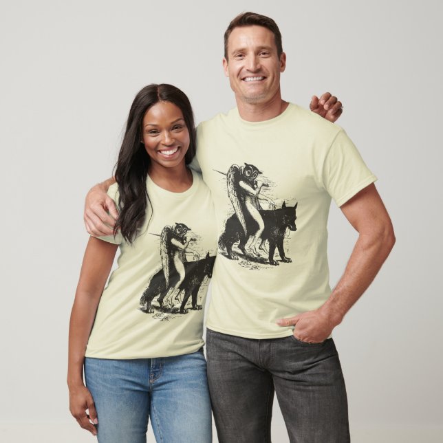 Owl on Wolf T-Shirt (Unisex)
