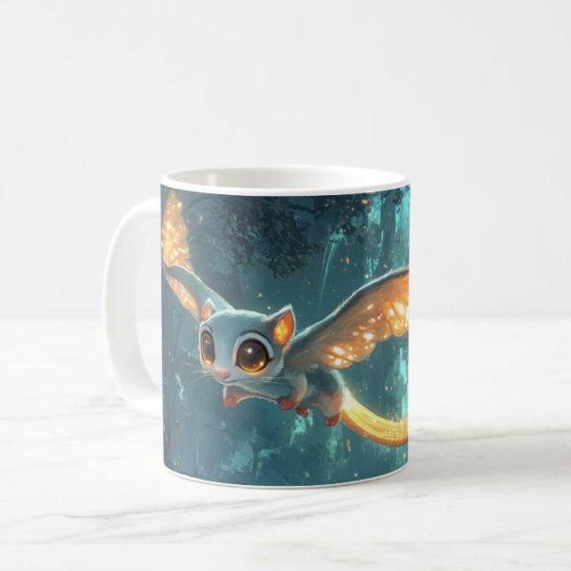 owl or a bat coffee mug (Front Left)