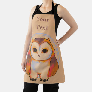 Owl, owl apron