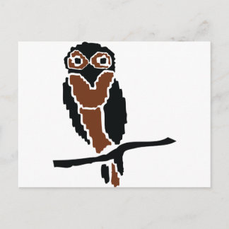 owl owlet eule postcard