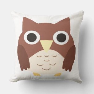 owl painting art cushion