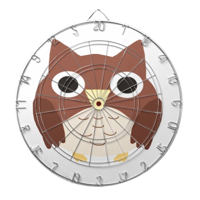 owl painting art dartboard (Front)