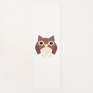 owl painting art yoga mat