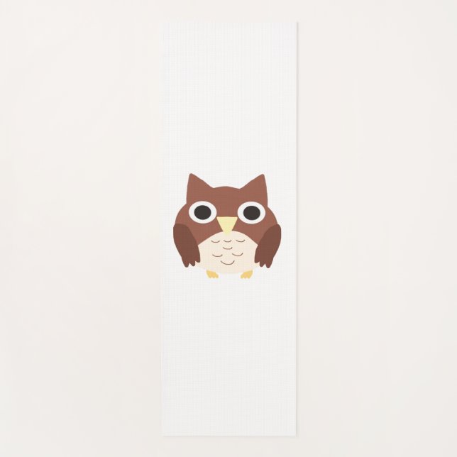 owl painting art yoga mat (Front)