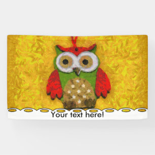 Owl painting banner