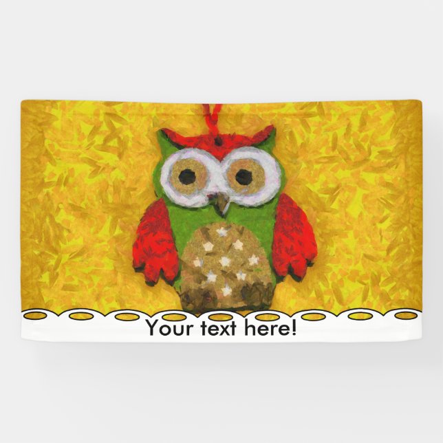Owl painting banner (Horizontal)