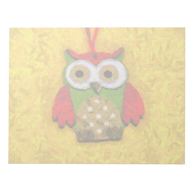 Owl painting notepad (Front)