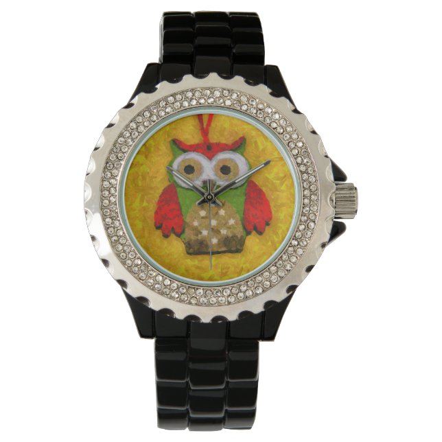 Owl painting watch (Front)