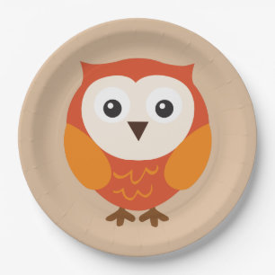 Owl Paper Plate