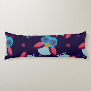 owl pattern background body cushion