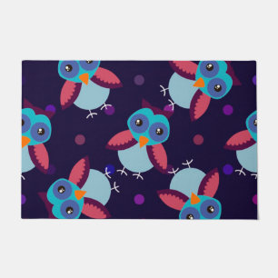 owl pattern background doormat