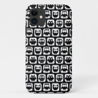 Owl Pattern in Black and White