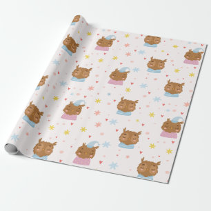 Owl Pattern Wrapping Paper