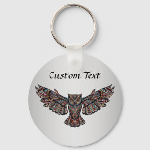 Owl Personalised Key Ring