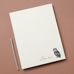 Owl Personalised Note Card