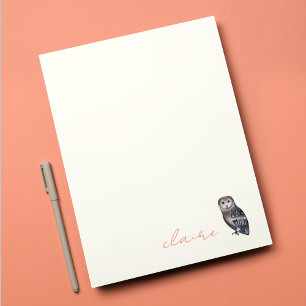 Owl Personalised Note Card