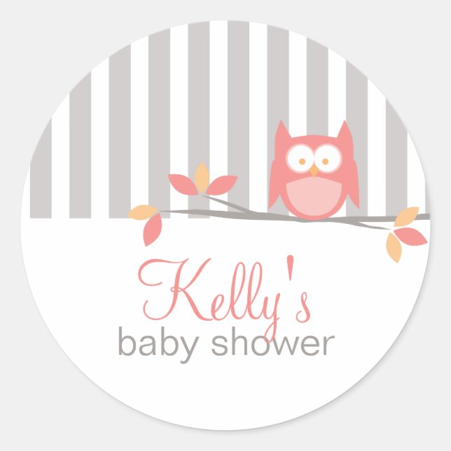 Owl Personalised Sticker (Front)