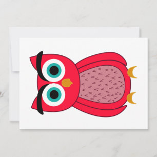 Owl Photo Print Invitation