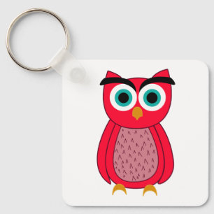 Owl Photo Print Key Ring