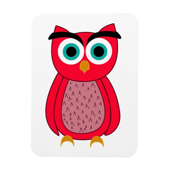 Owl Photo Print Magnet (Vertical)