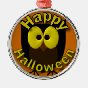 Owl Picture Metal Tree Decoration