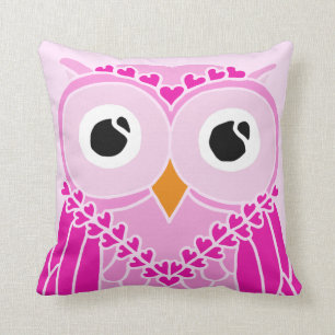 Owl Pillow: Cute Girl Owl Cushion