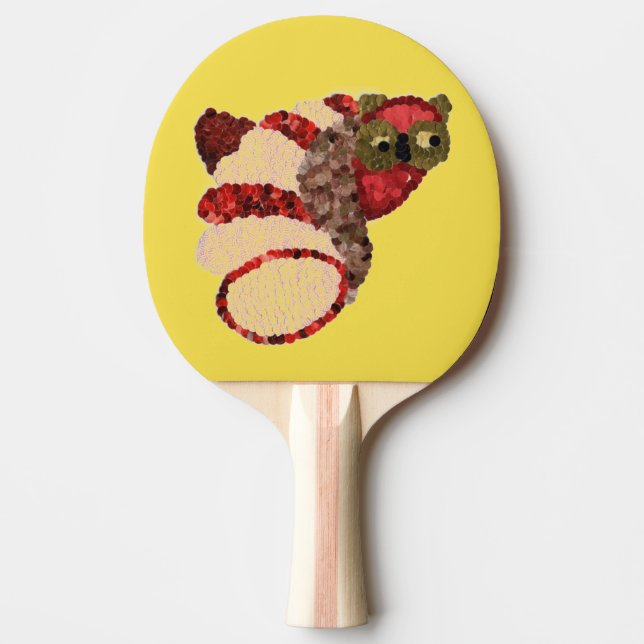 Owl Ping Pong Paddle (Front)