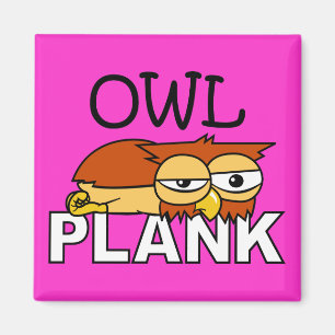 Owl Plank Magnet