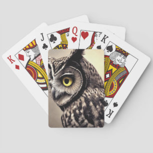 Owl  playing cards