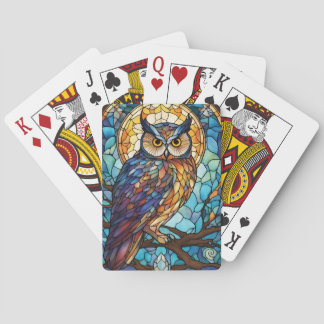 Owl Playing Cards Stained Glass Owl Poker Cards