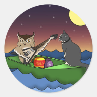 Owl Plus Pussycat, sticker