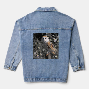 Owl Portrait Denim Jacket