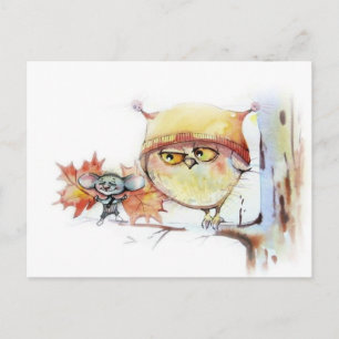Owl postcard