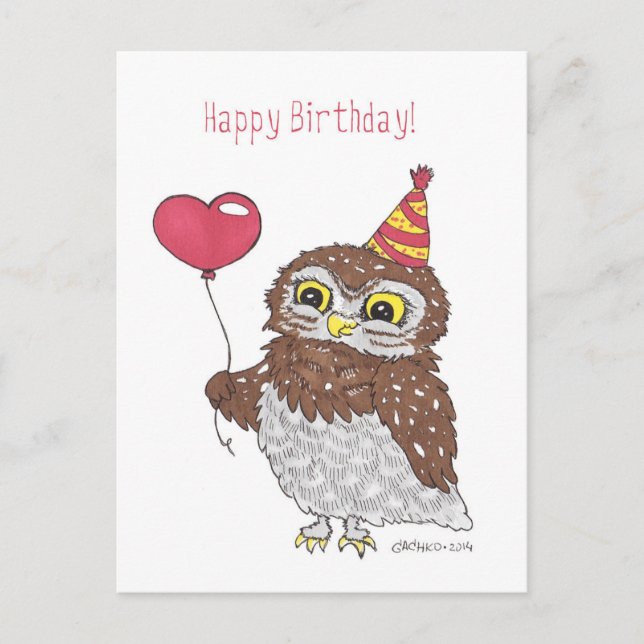 Owl Postcard (Front)