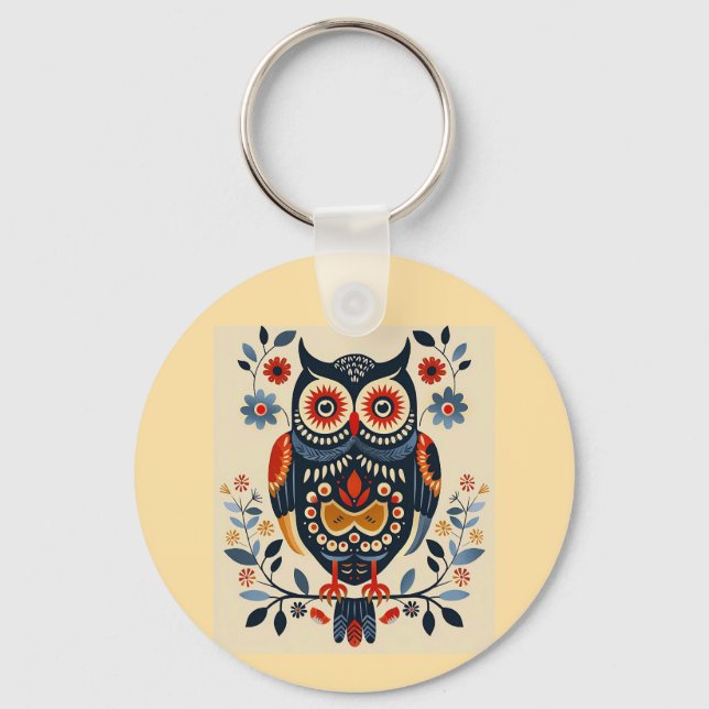 Owl Poster Key Ring (Front)
