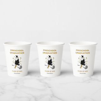 Owl Preschool / Kindergarten Graduation Party Paper Cups