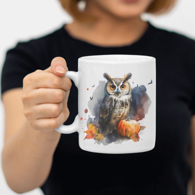  Owl Pumpkin - Halloween Coffee Mug (Creator Uploaded)