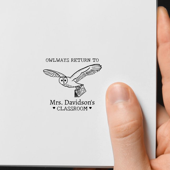 Owl Pun Teacher Appreciation Book Stamp (Creator Uploaded)